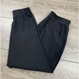 Ramy Brook Women's Silk Drawstring Jogger Pants Black Size Small‎
